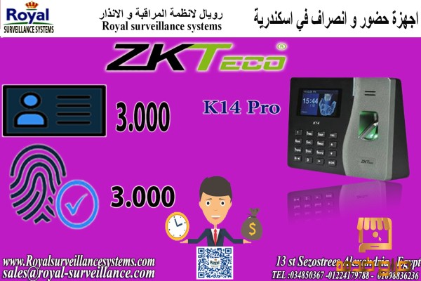 جهاز بصمة Zkteco  pro في اسكندرية